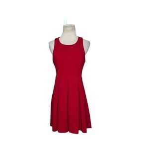 Lulu*s red sleeveless back cut out mini dress size M